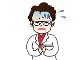 不安や緊張に悩む人のイラスト