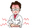 皮膚のかゆみに悩む人のイラスト