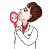 ニキビや肌荒れに悩む人のイラスト