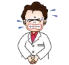 強い痛みに悩む人のイラスト