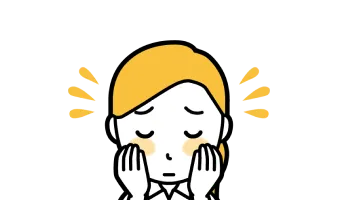 肌やのどが乾燥しやすい陰虚タイプのイラスト
